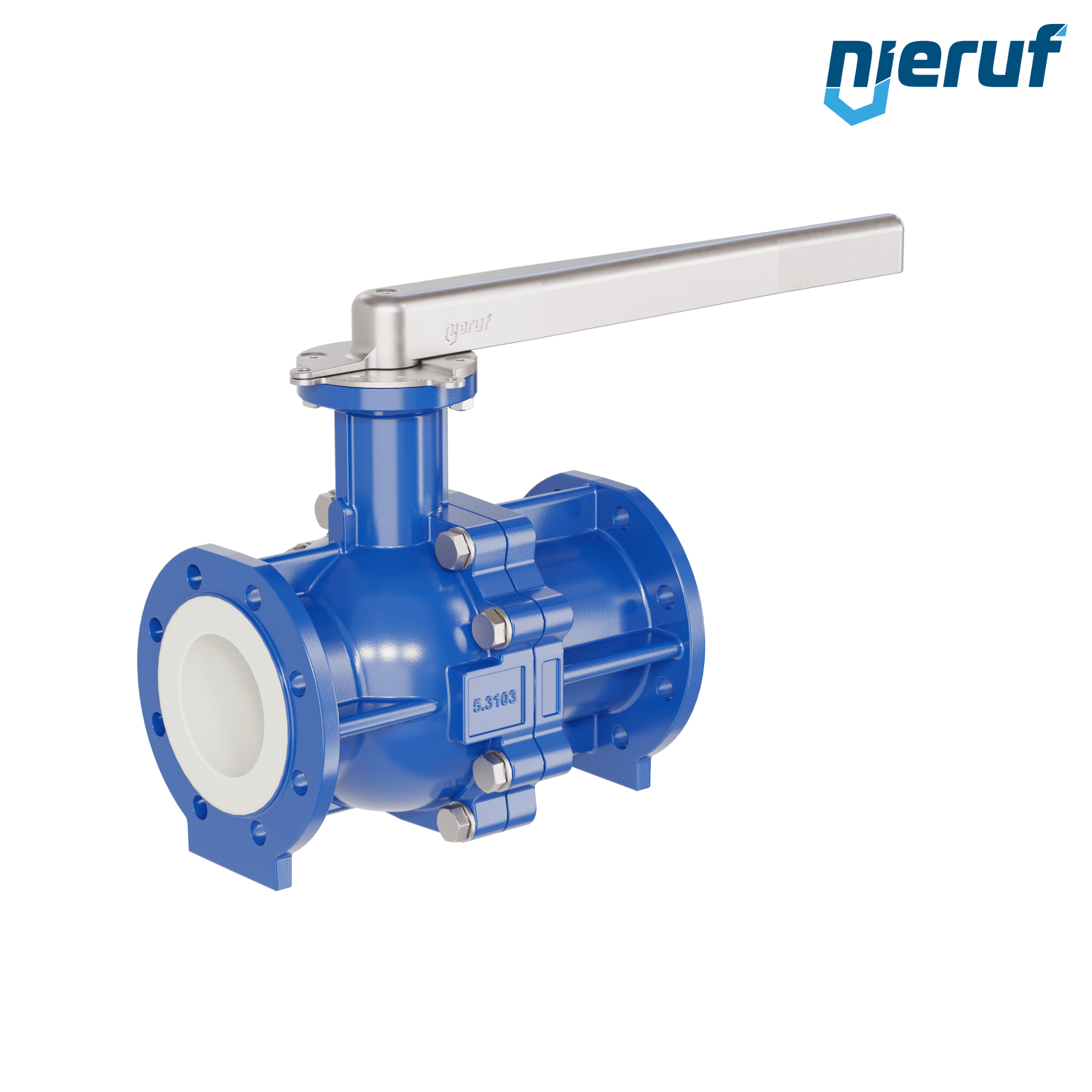 valvola a sfera flangiata PFA FK13 DN100 - 4" pollici PN10/16 in ghisa sferoidale 5.3103 con leva in acciaio valvola a sfera flangiata PFA FK13 DN100 - 4" pollici PN10/16 in ghisa sferoidale 5.3103 con leva in acciaio