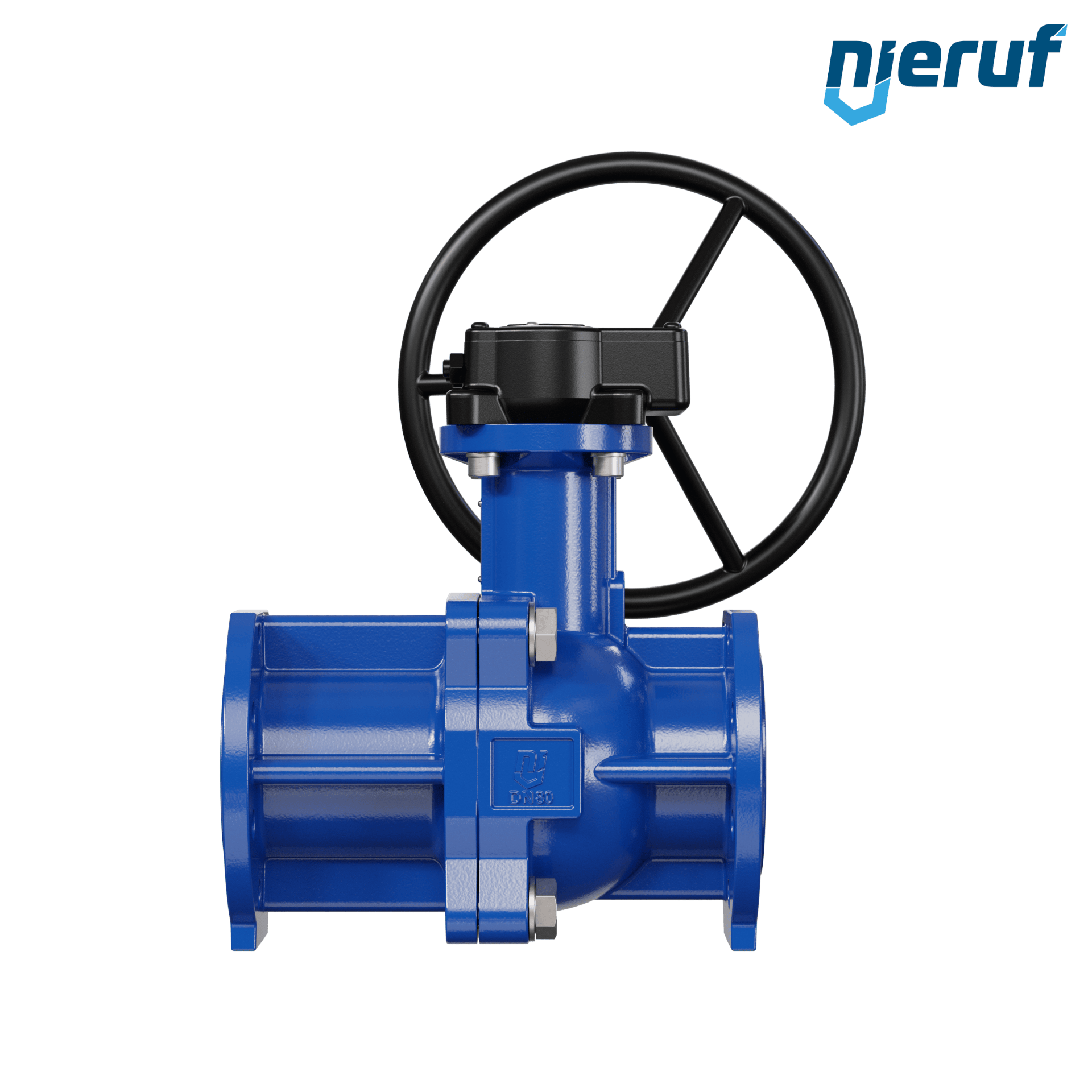 valvola a sfera flangiata PFA FK13 DN80 - 3" pollici PN10/16 in ghisa sferoidale 5.3103 con volantino manuale