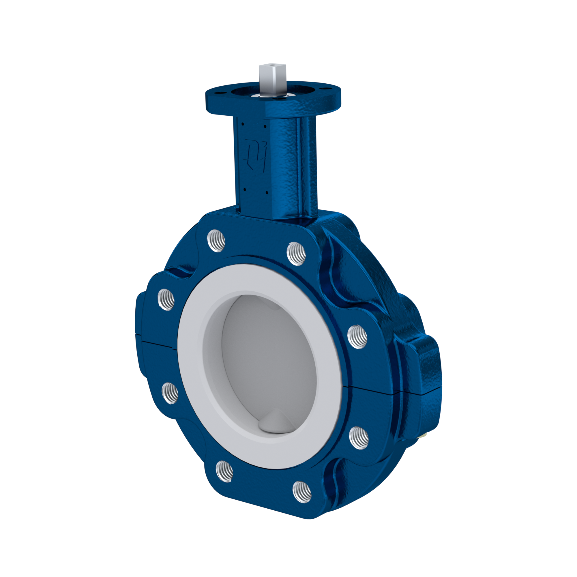 Absperrklappe PTFE AK10 DN100 PN10-PN16 FKM Einlage