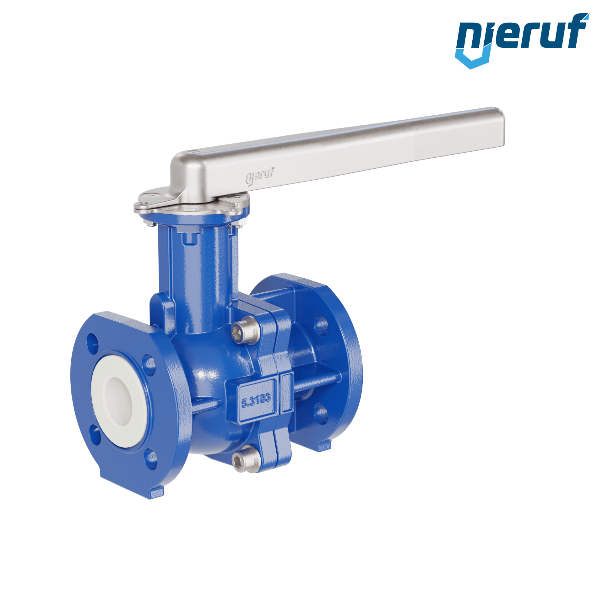 valvola a sfera flangiata PFA FK13 DN40 - 1 1/2" pollici PN10/16 in ghisa sferoidale 5.3103 con leva in acciaio valvola a sfera flangiata PFA FK13 DN40 - 1 1/2" pollici PN10/16 in ghisa sferoidale 5.3103 con leva in acciaio