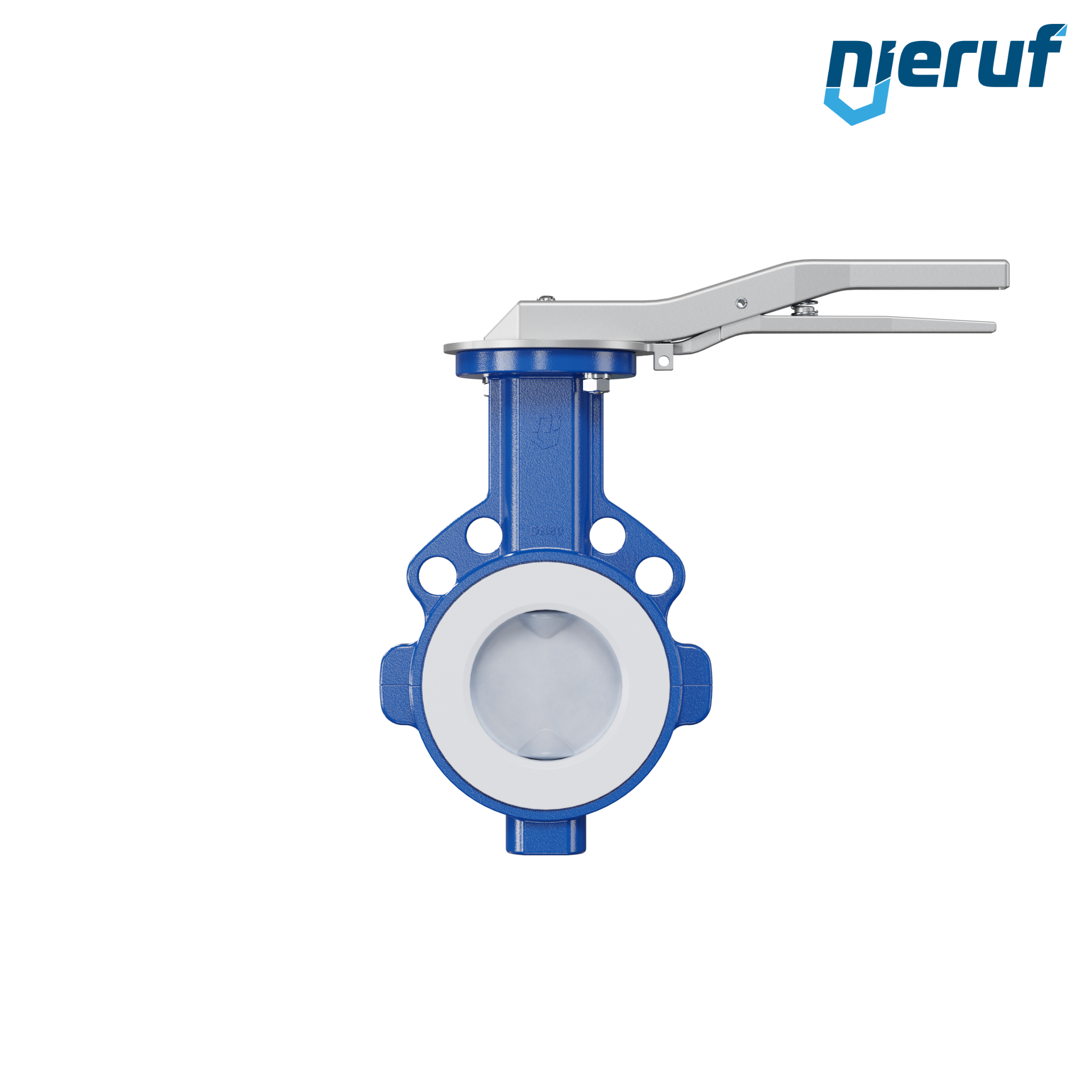 valvola a farfalla PFA PTFE AK09 DN80 ANSI150 leva inserto in FKM