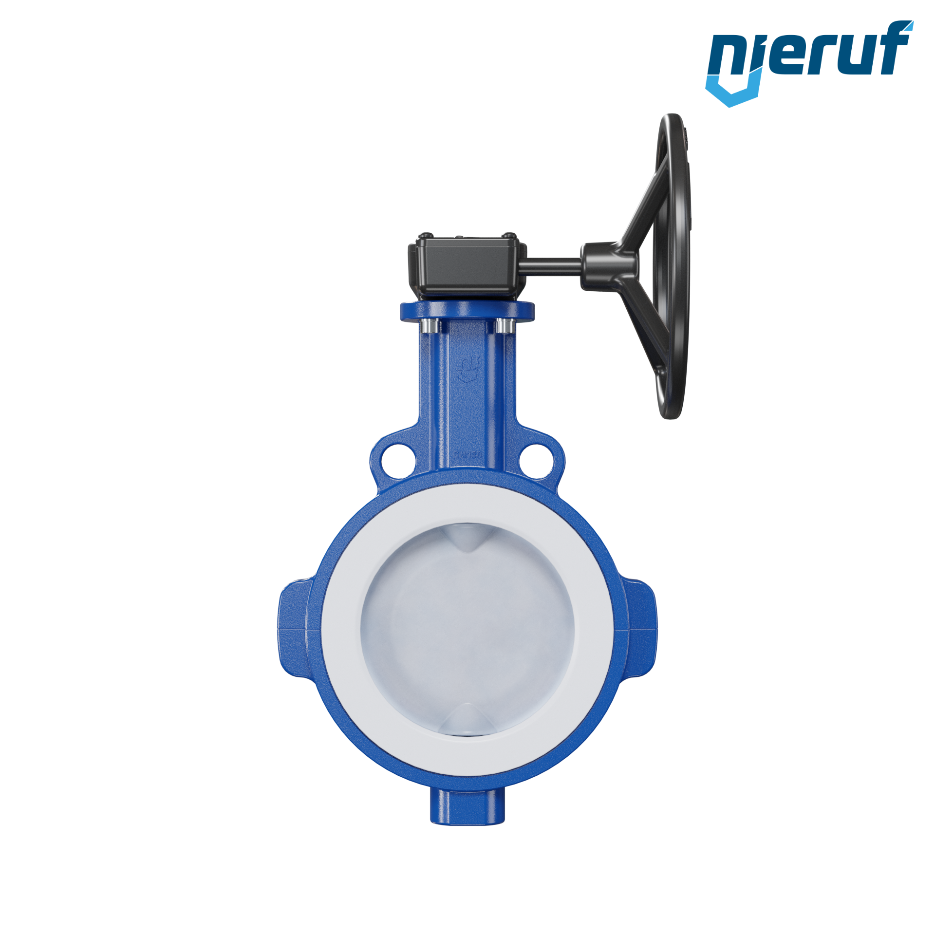 valvola a farfalla PFA PTFE AK09 DN150 ANSI150 volantino manuale inserto in FKM