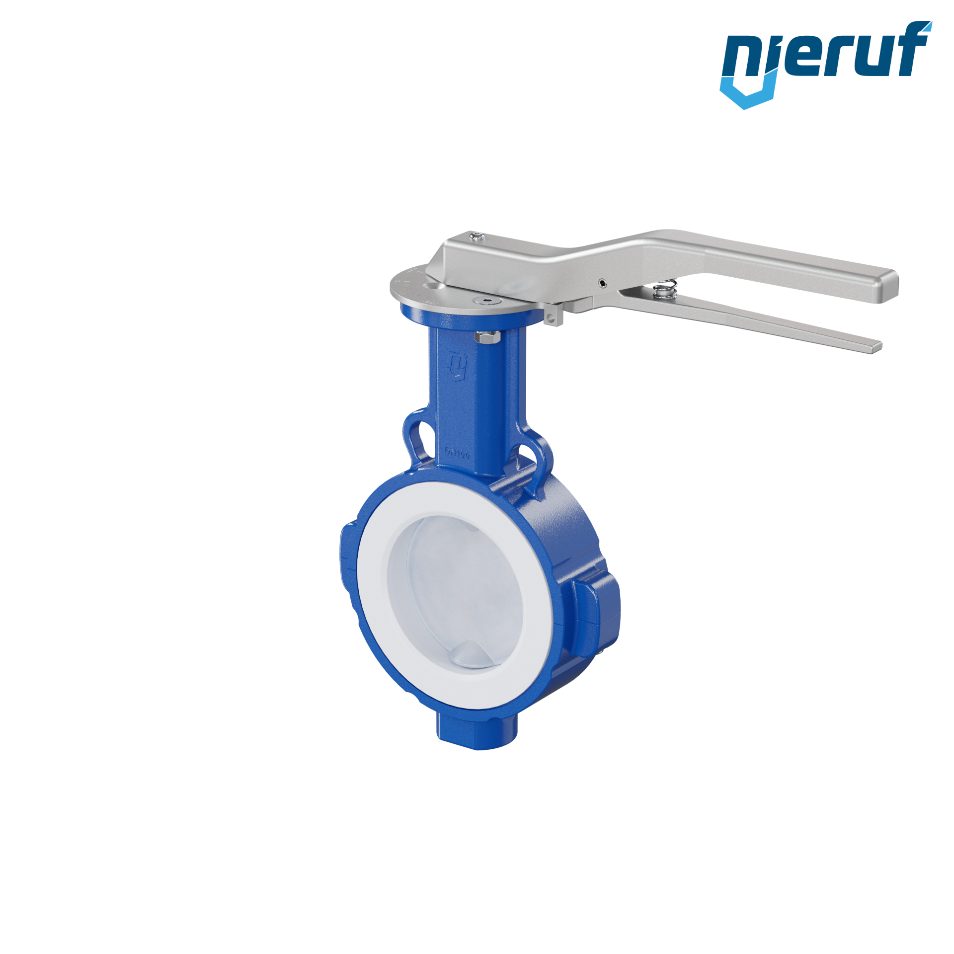 valvola a farfalla PTFE AK09 DN100 PN10-PN16 leva inserto in silicone valvola a farfalla PFA PTFE AK09 DN100 ANSI150 leva inserto in FKM