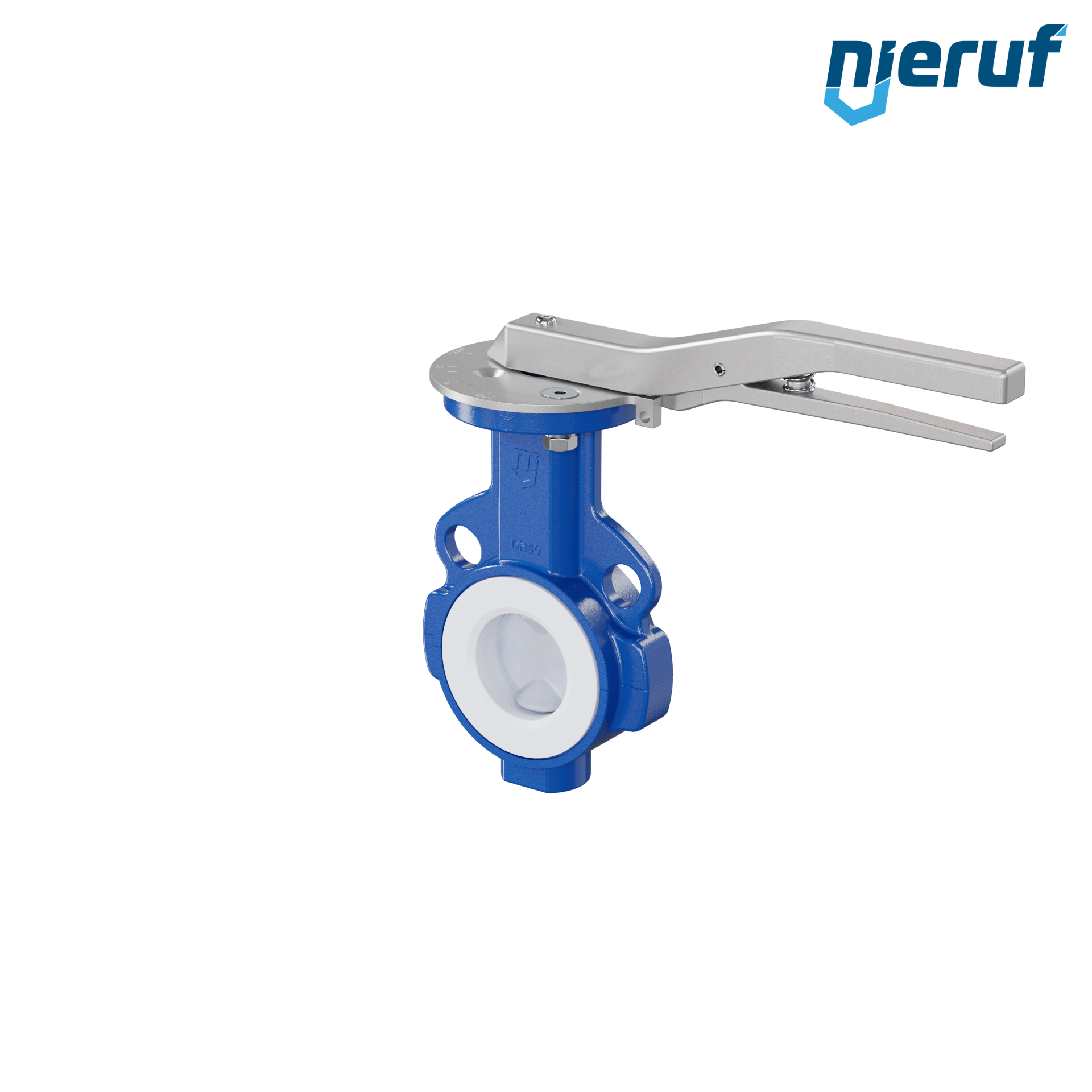 valvola a farfalla PTFE AK09 DN50 PN10-PN16 leva inserto in silicone valvola a farfalla PFA PTFE AK09 DN50 ANSI150 leva inserto in FKM