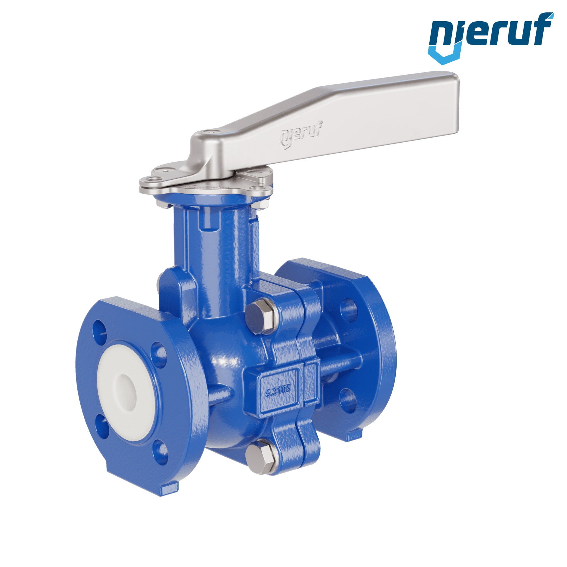 valvola a sfera flangiata PFA FK13 DN20 - 3/4" pollici PN10/16 in ghisa sferoidale 5.3103 con leva in acciaio valvola a sfera flangiata PFA FK13 DN20 - 3/4" pollici PN10/16 in ghisa sferoidale 5.3103 con leva in acciaio