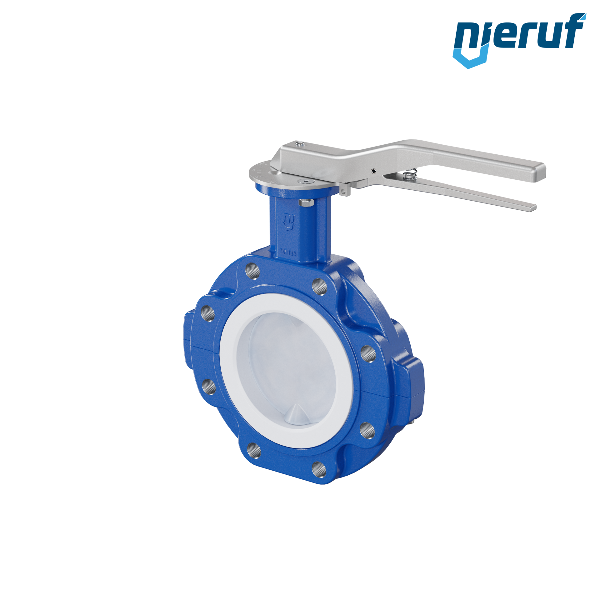 valvola a farfalla PTFE AK10 DN125 ANSI150 leva inserto in silicone valvola a farfalla PFA PTFE AK10 DN125 ANSI150 leva inserto in FKM