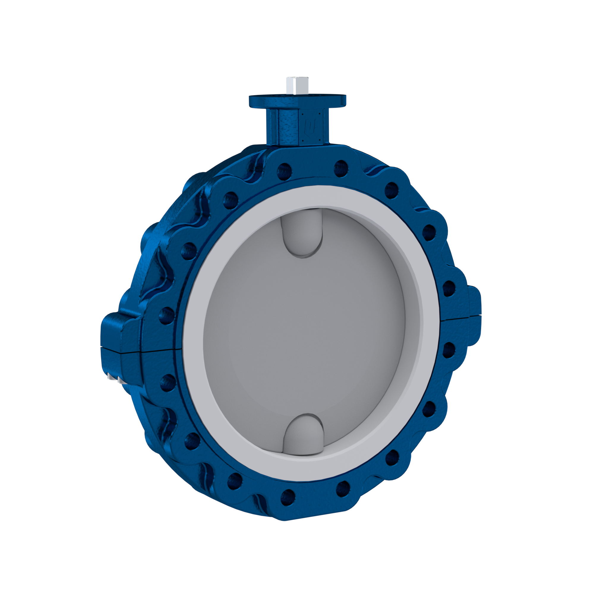 valvola a farfalla PTFE AK09 DN600 PN10 senza leva inserto in silicone