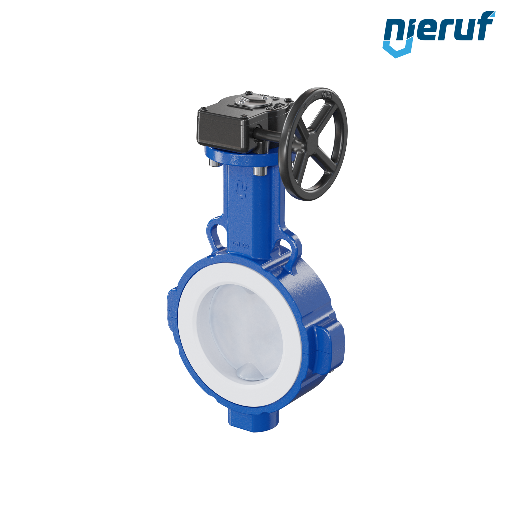 valvola a farfalla PTFE AK09 DN100 PN10-PN16 volantino manuale inserto in silicone valvola a farfalla PFA PTFE AK09 DN100 ANSI150 volantino manuale inserto in FKM