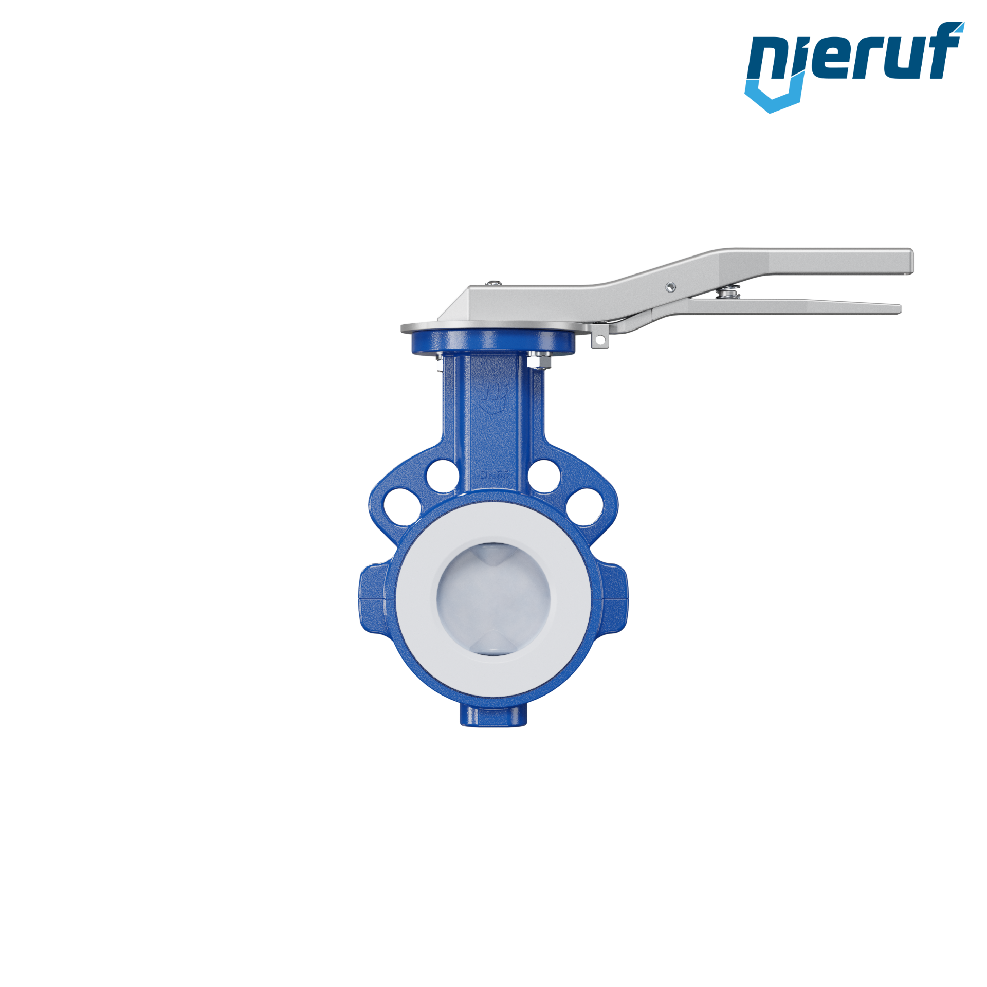 valvola a farfalla PFA PTFE AK09 DN65 ANSI150 leva inserto in FKM