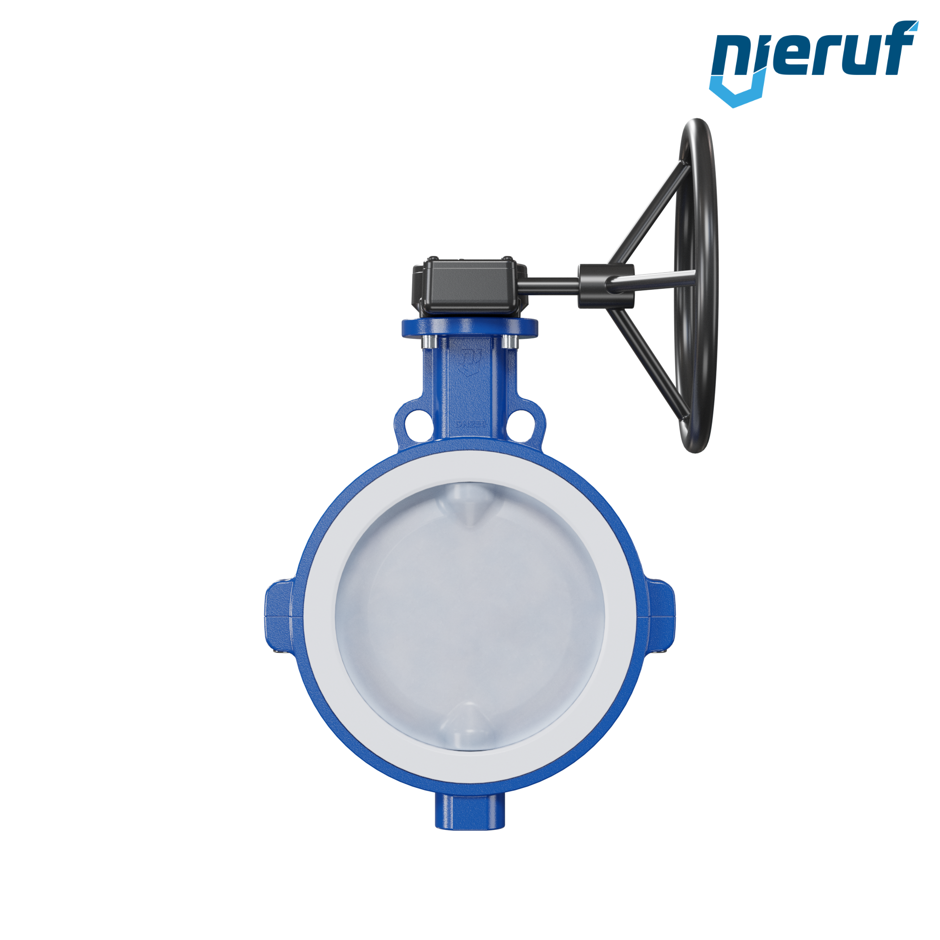 valvola a farfalla PFA PTFE AK09 DN250 ANSI150 volantino manuale inserto in FKM