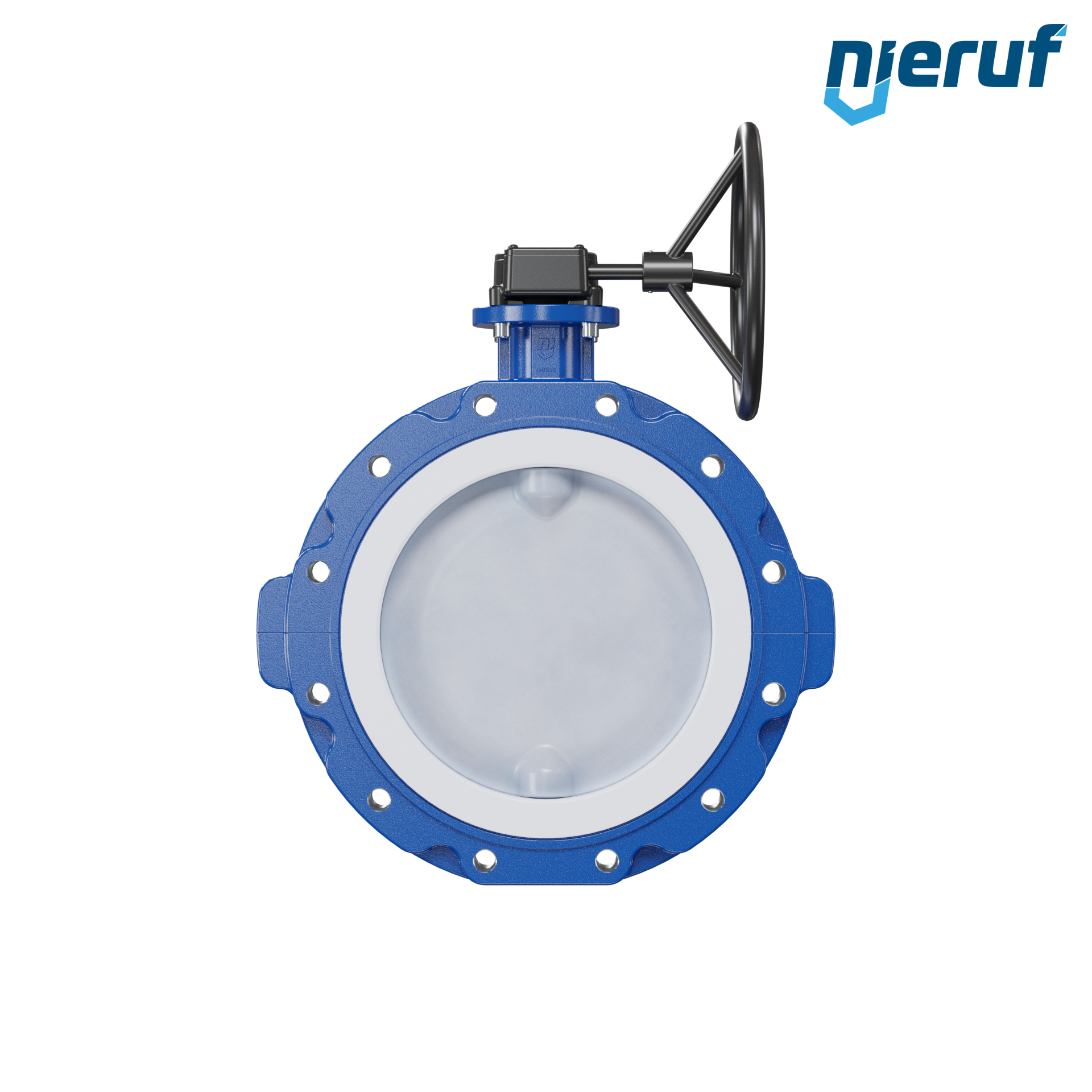 valvola a farfalla PFA PTFE AK10 DN350 ANSI150 volantino manuale inserto in FKM