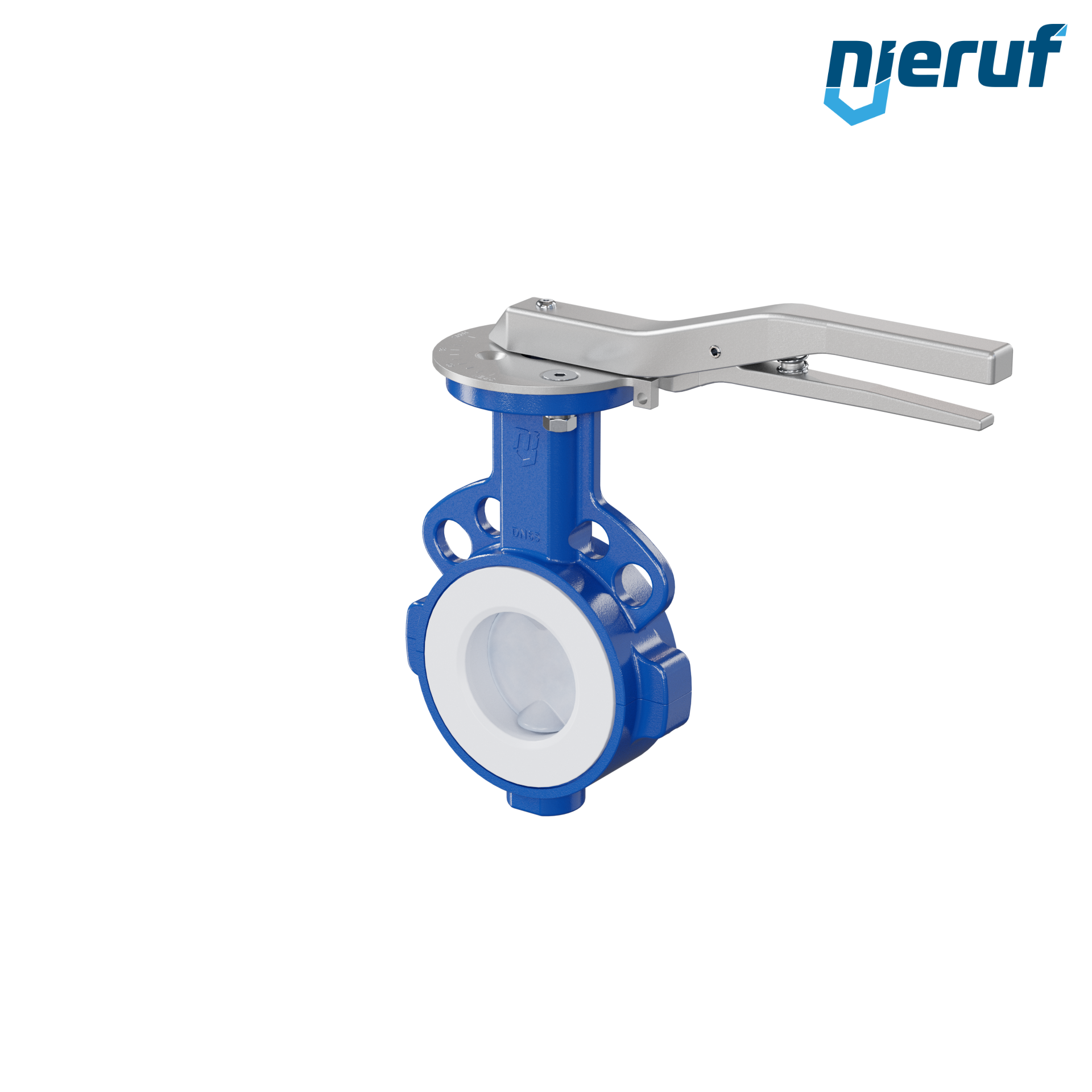 valvola a farfalla PTFE AK09 DN65 PN10-PN16 leva inserto in silicone valvola a farfalla PFA PTFE AK09 DN65 ANSI150 leva inserto in FKM