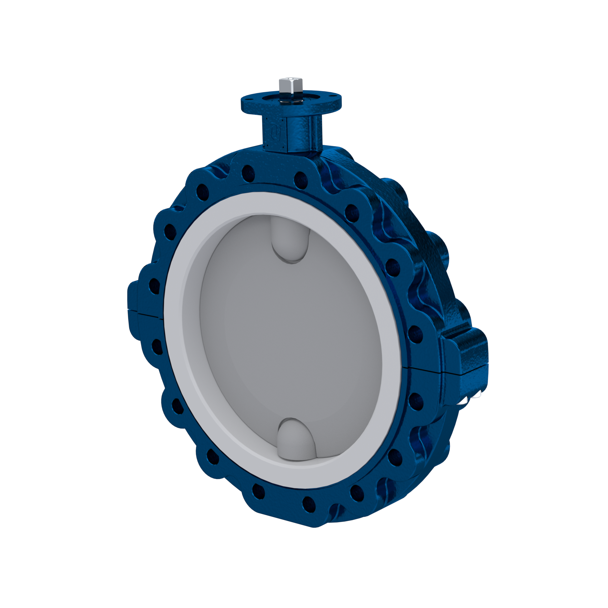 PFA-Absperrklappe PTFE AK09 DN400 PN10 EPDM Einlage
