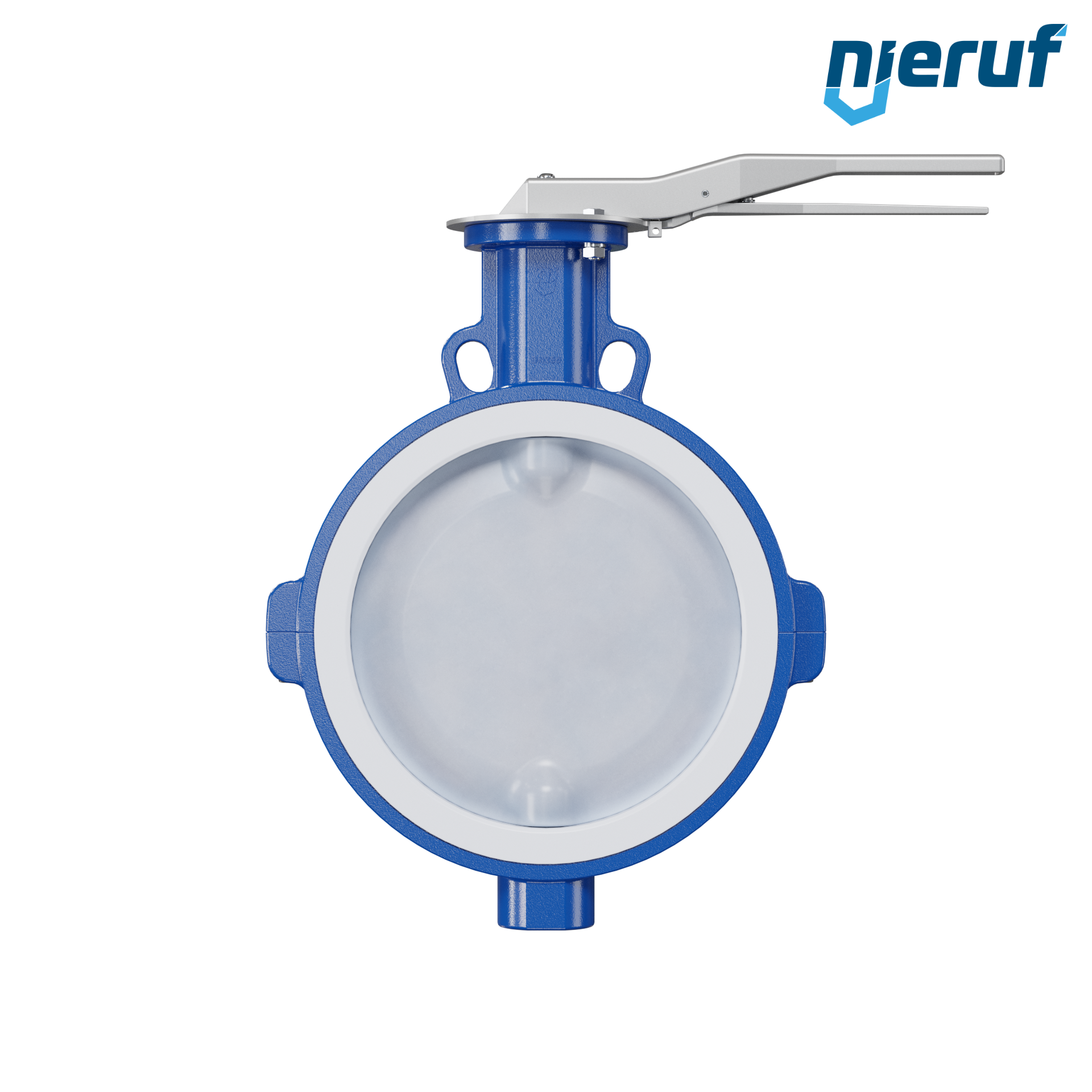 valvola a farfalla PFA PTFE AK09 DN300 PN10-PN16 leva inserto in FKM