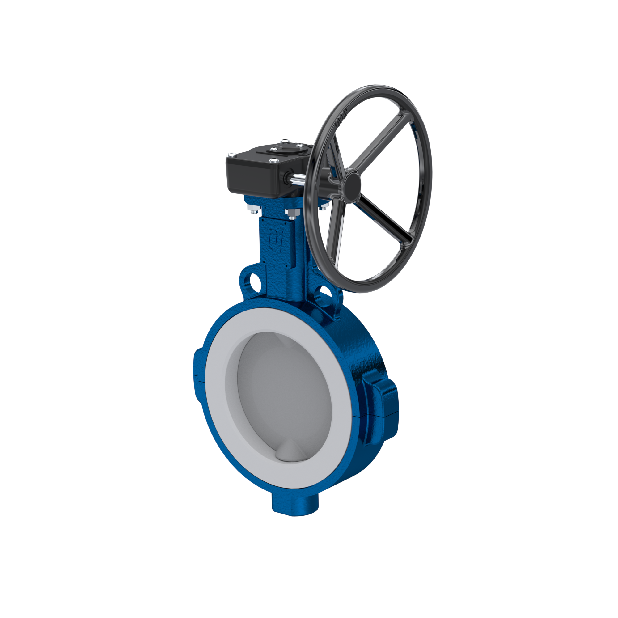 Butterfly-valve PTFE AK09 DN125 PN10-PN16 handwheel gearbox EPDM insert Butterfly-valve PTFE AK09 DN125 PN10-PN16 handwheel gearbox EPDM insert