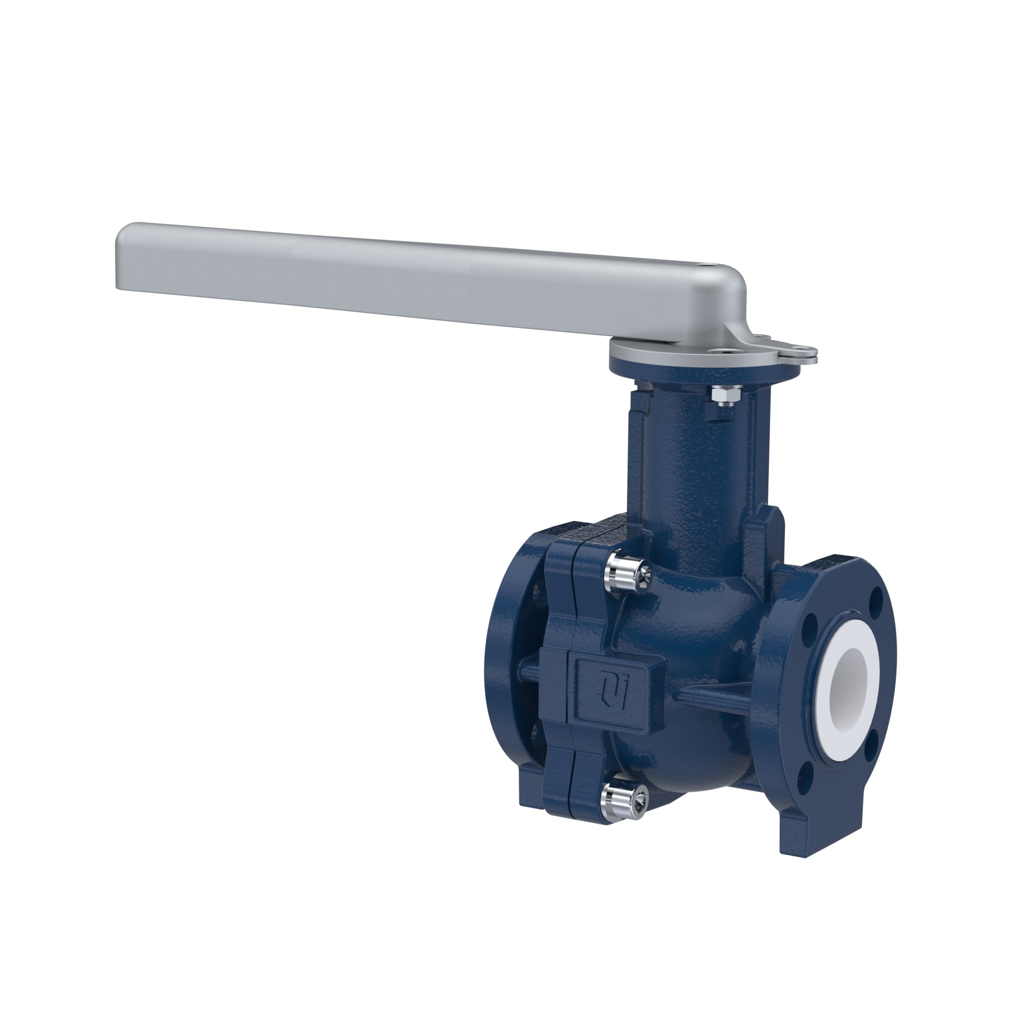 valvola a sfera flangiata PFA FK13 DN50 - 2" pollici ANSI 150 in ghisa sferoidale 5.3103 con leva in acciaio