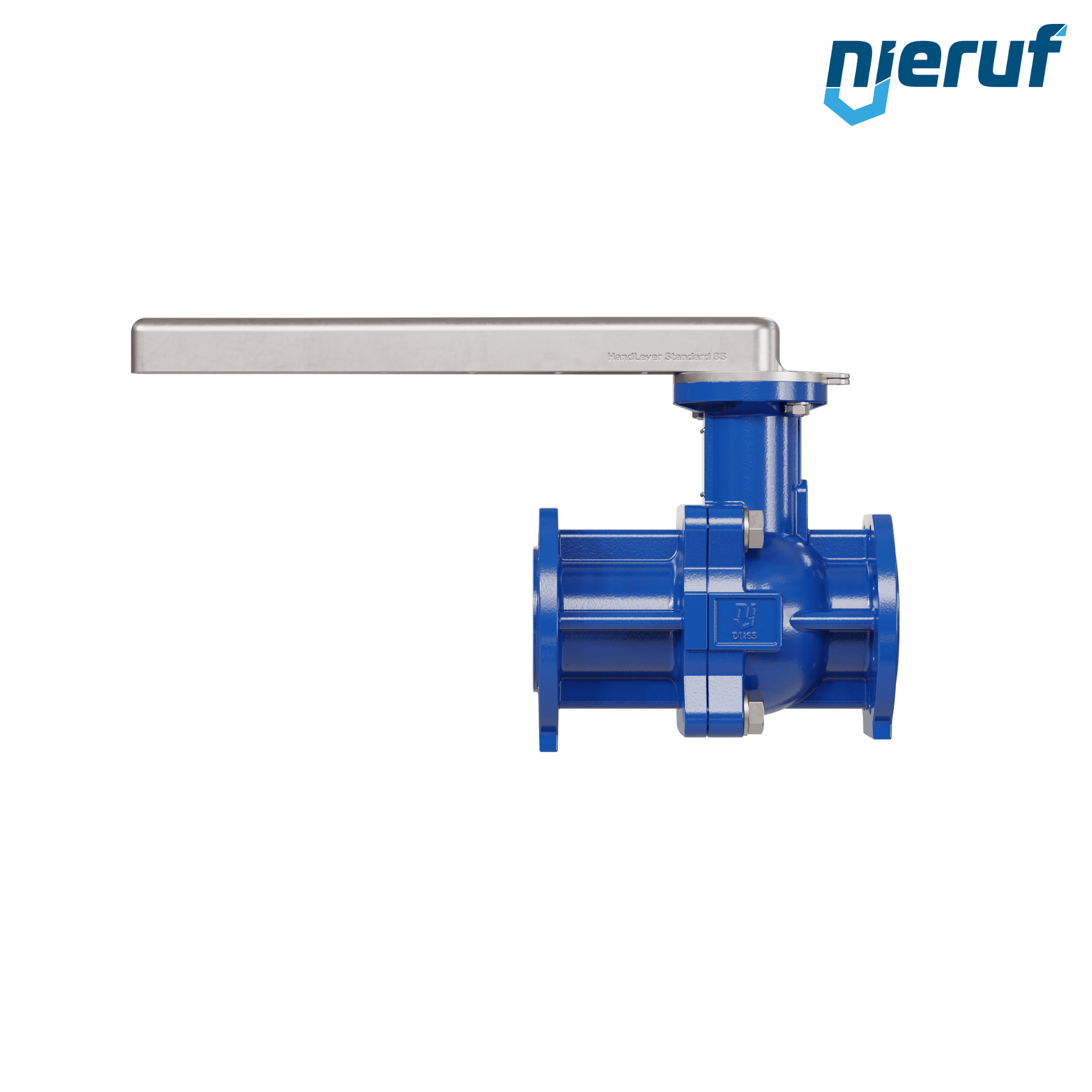 valvola a sfera flangiata PFA FK13 DN65 - 2 1/2" pollici PN10/16 in ghisa sferoidale 5.3103 con leva in acciaio