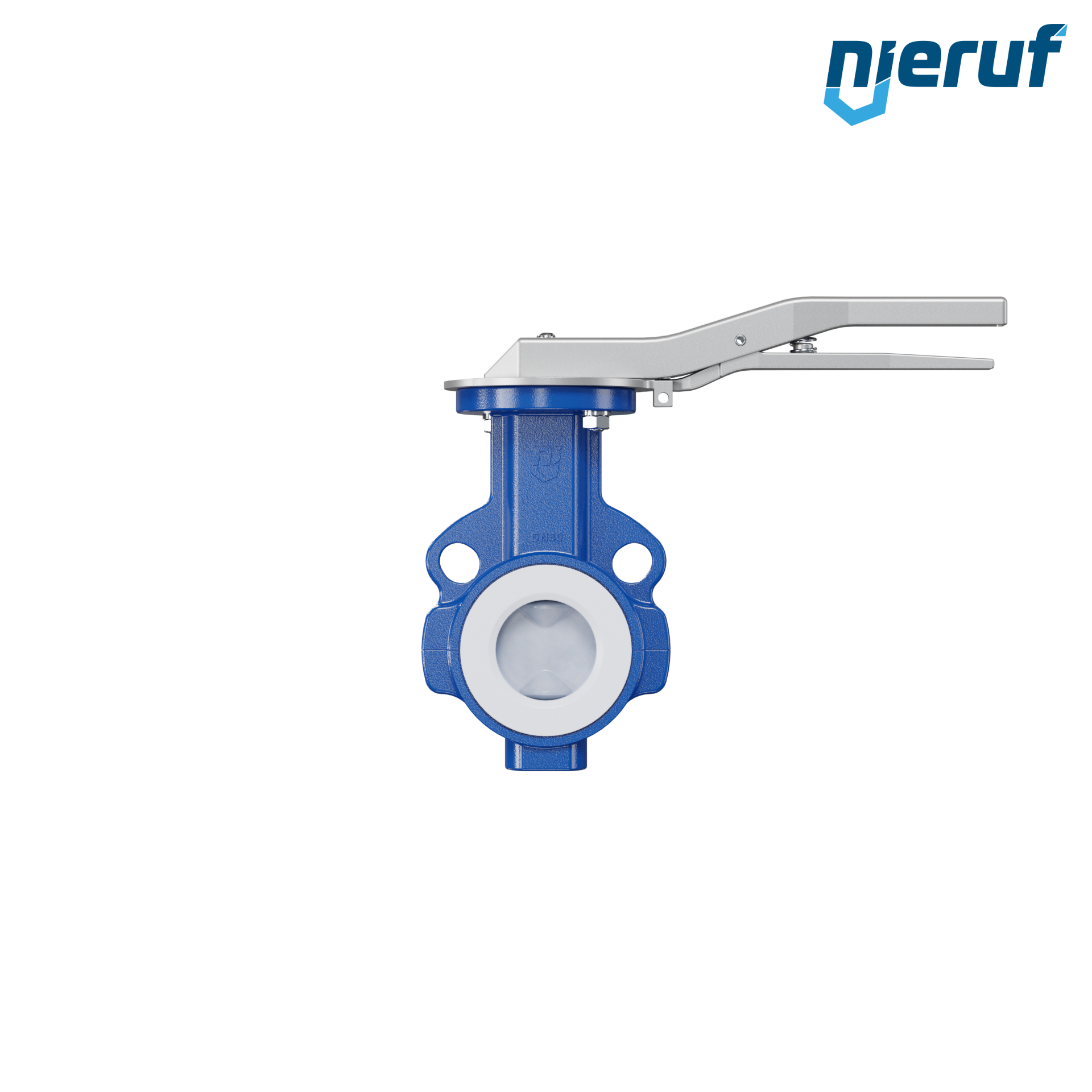 valvola a farfalla PFA PTFE AK09 DN50 ANSI150 leva inserto in FKM