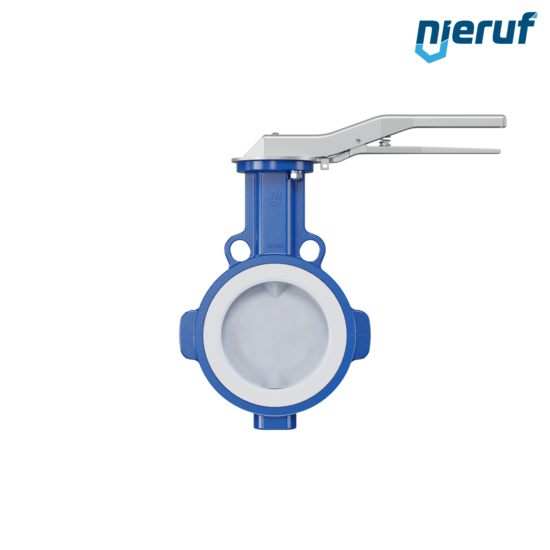 valvola a farfalla PFA PTFE AK09 DN125 ANSI150 leva inserto in FKM