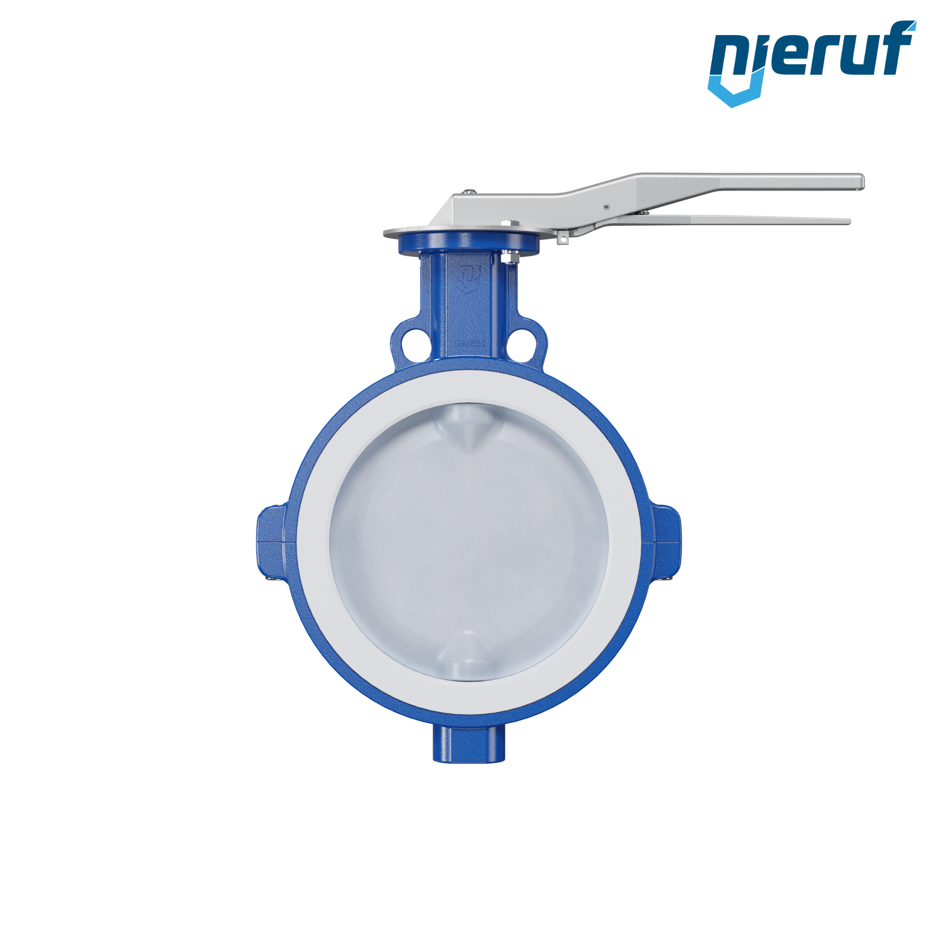 valvola a farfalla PFA PTFE AK09 DN250 ANSI150 leva inserto in FKM