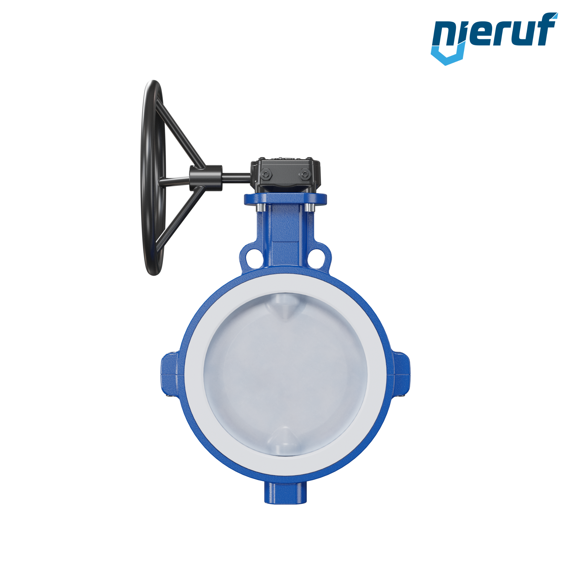 valvola a farfalla PFA PTFE AK09 DN250 ANSI150 volantino manuale inserto in FKM