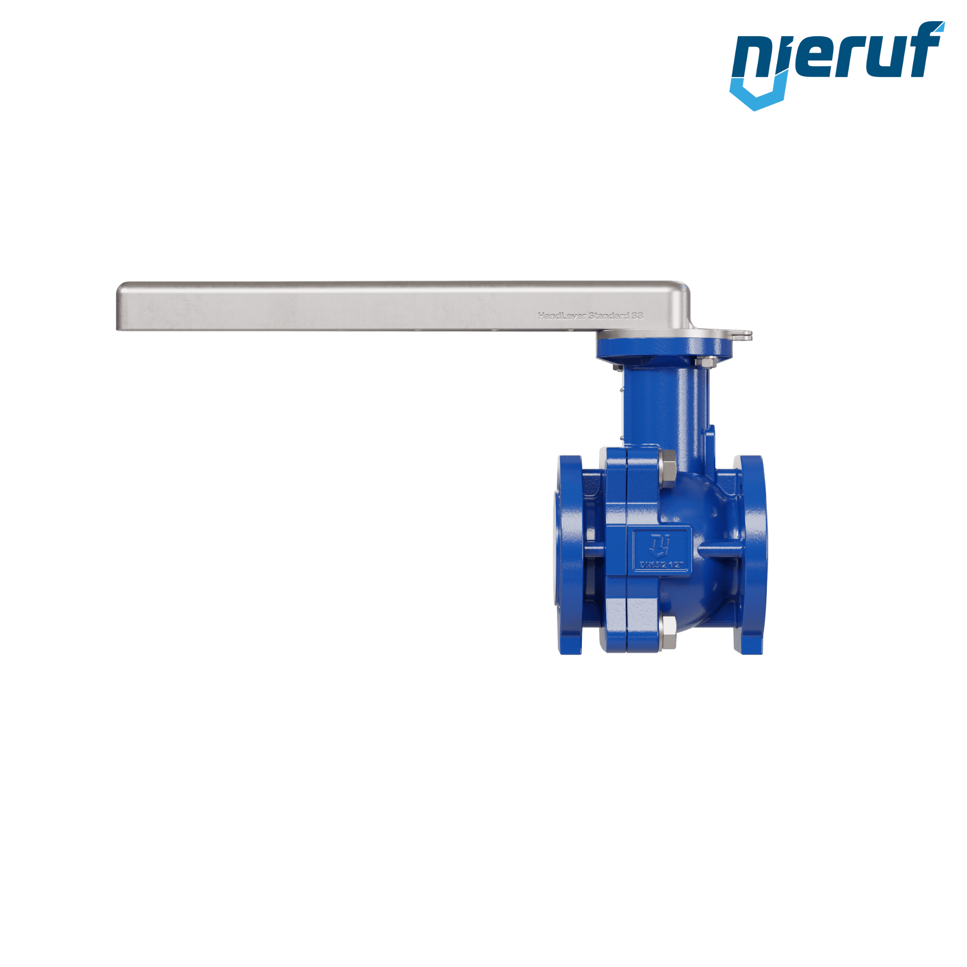 valvola a sfera flangiata PFA FK13 DN65 - 2 1/2" pollici ANSI 150 in ghisa sferoidale 5.3103 con leva in acciaio