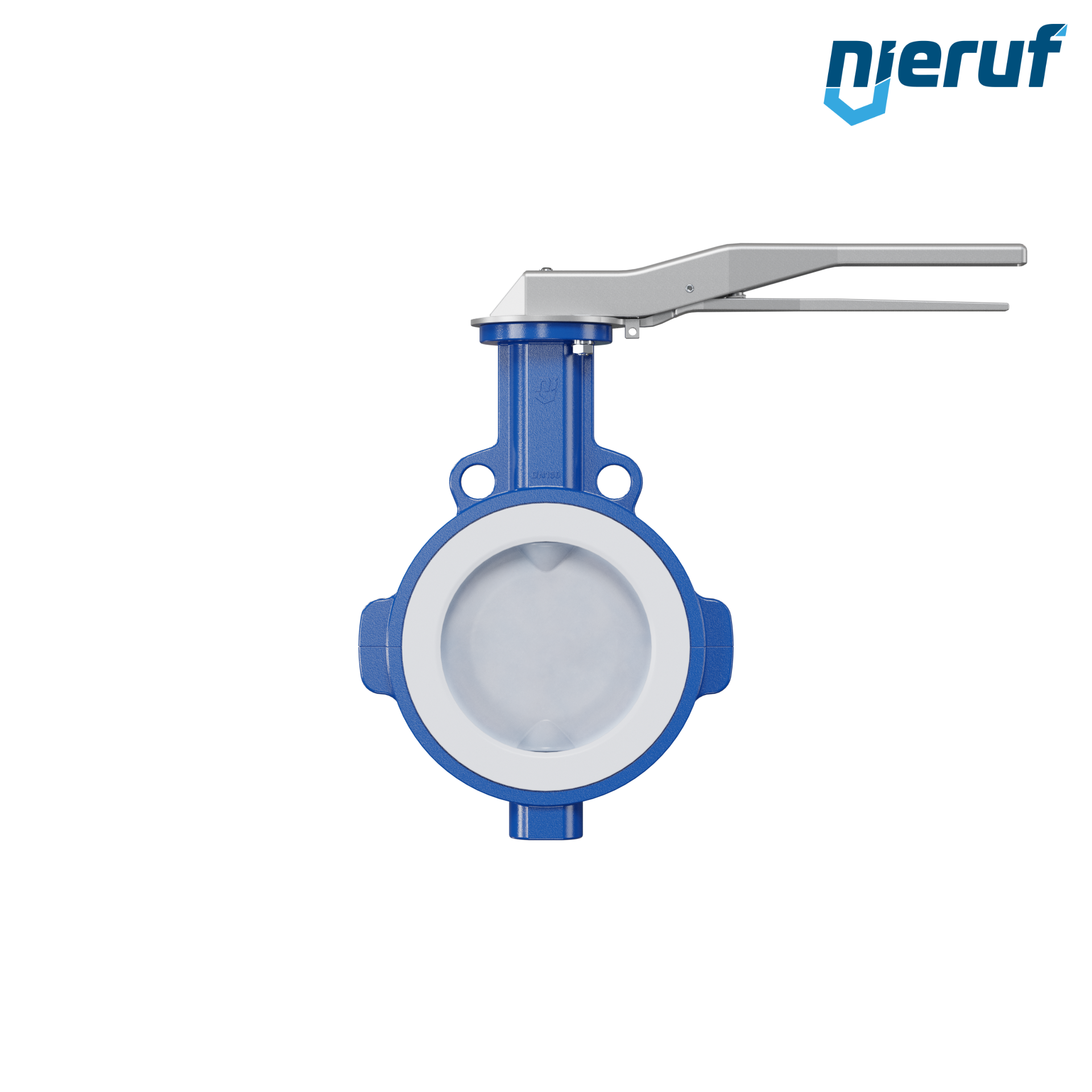 valvola a farfalla PFA PTFE AK09 DN150 ANSI150 leva inserto in FKM