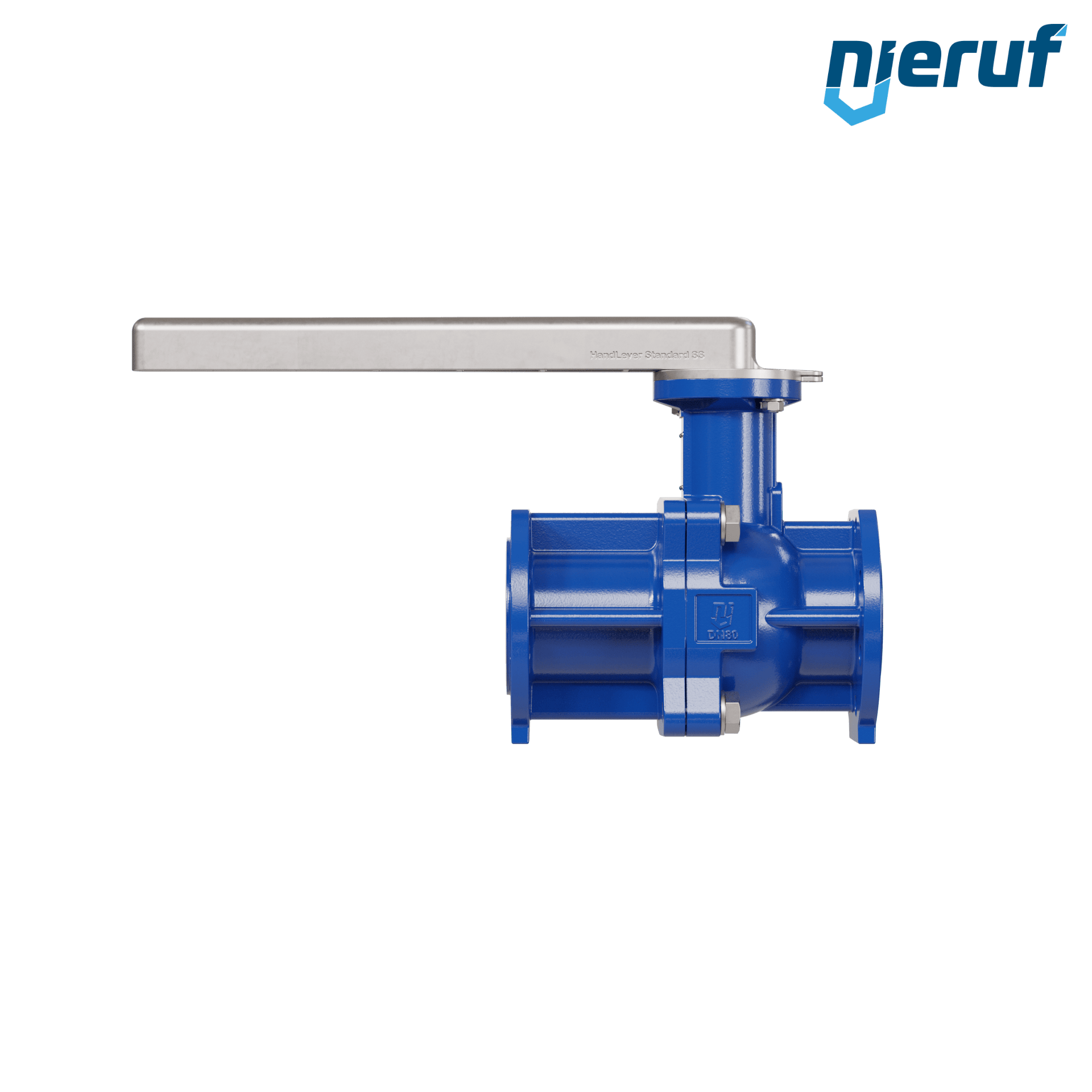 valvola a sfera flangiata PFA FK13 DN80 - 3" pollici PN10/16 in ghisa sferoidale 5.3103 con leva in acciaio