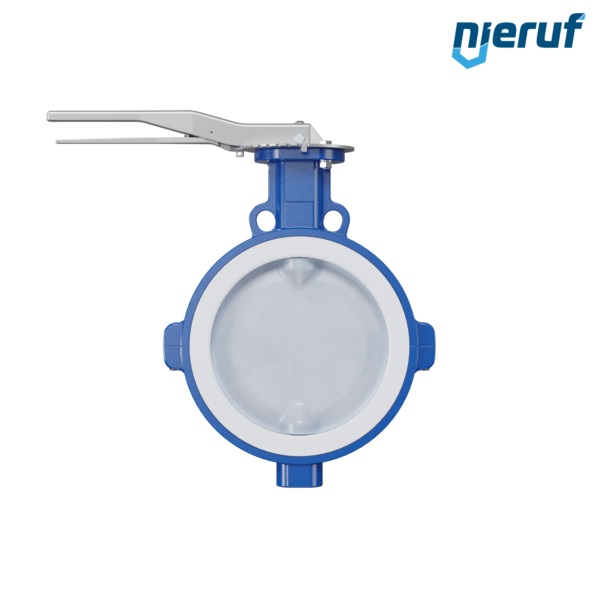 valvola a farfalla PFA PTFE AK09 DN250 ANSI150 leva inserto in FKM