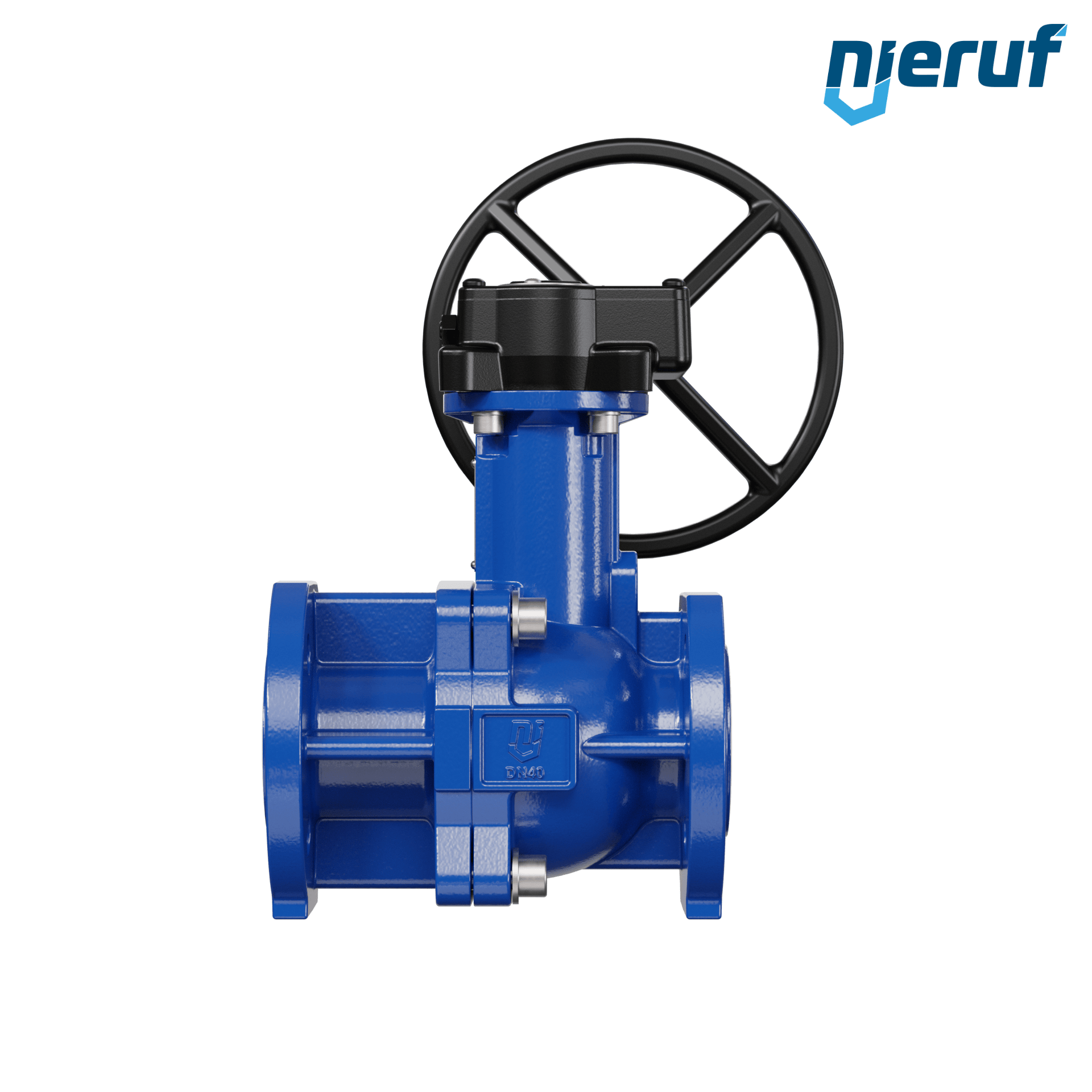 valvola a sfera flangiata PFA FK13 DN40 - 1 1/2" pollici PN10/16 in ghisa sferoidale 5.3103 con volantino manuale
