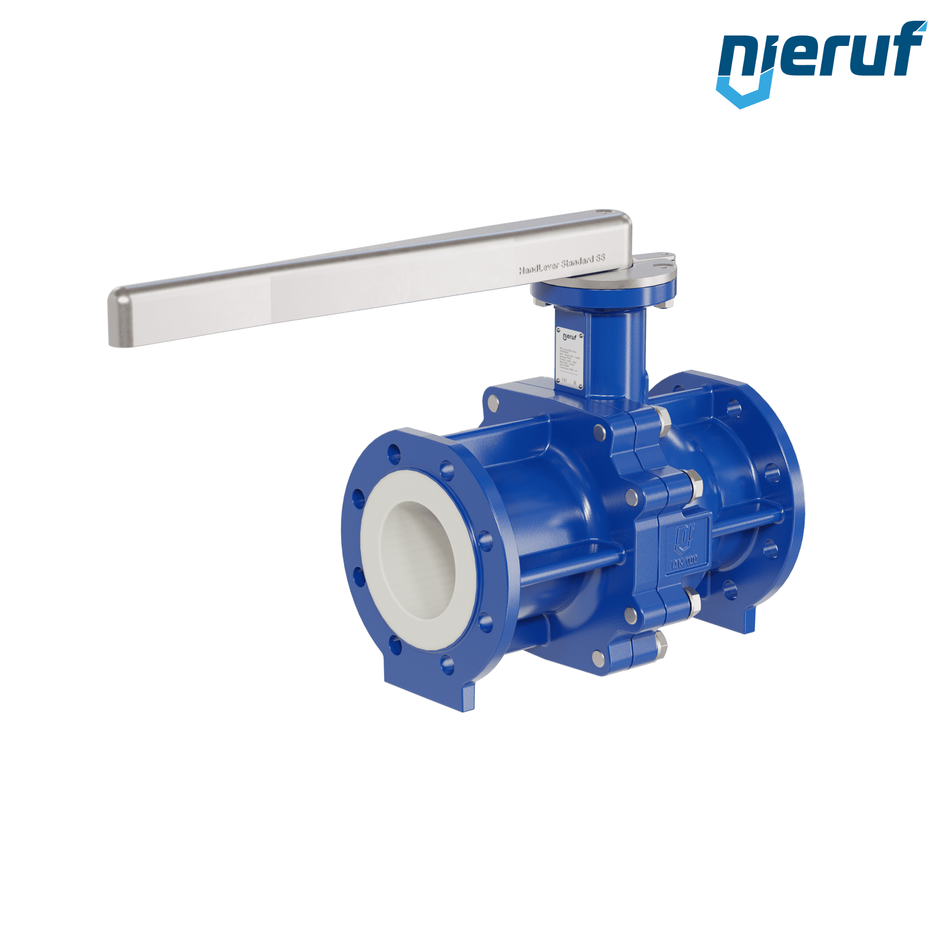 valvola a sfera flangiata PFA FK13 DN100 - 4" pollici PN10/16 in ghisa sferoidale 5.3103 con leva in acciaio valvola a sfera flangiata PFA FK13 DN100 - 4" pollici PN10/16 in ghisa sferoidale 5.3103 con leva in acciaio