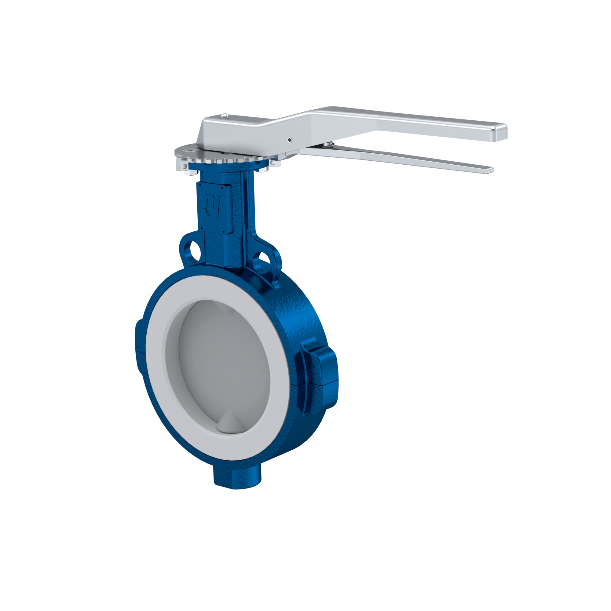 PFA-Butterfly-valve PTFE AK09 DN125 PN10-PN16 lever silicone insert PFA-Butterfly-valve PTFE AK09 DN125 PN10-PN16 lever silicone insert